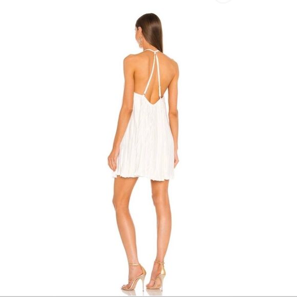 NWT LBLC Normal White Pleated Dress Flowy Size Medium (v1) - Picture 3 of 6